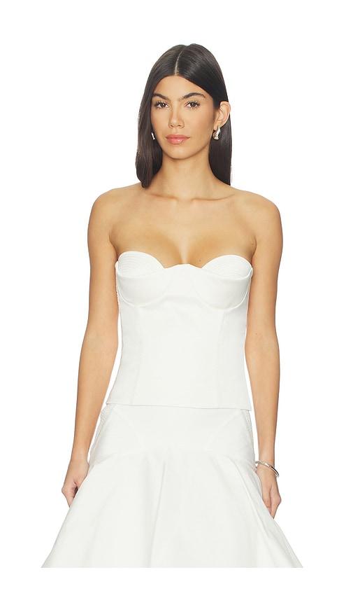 Anna October Raya Corset Top in Ivory by ANNA OCTOBER