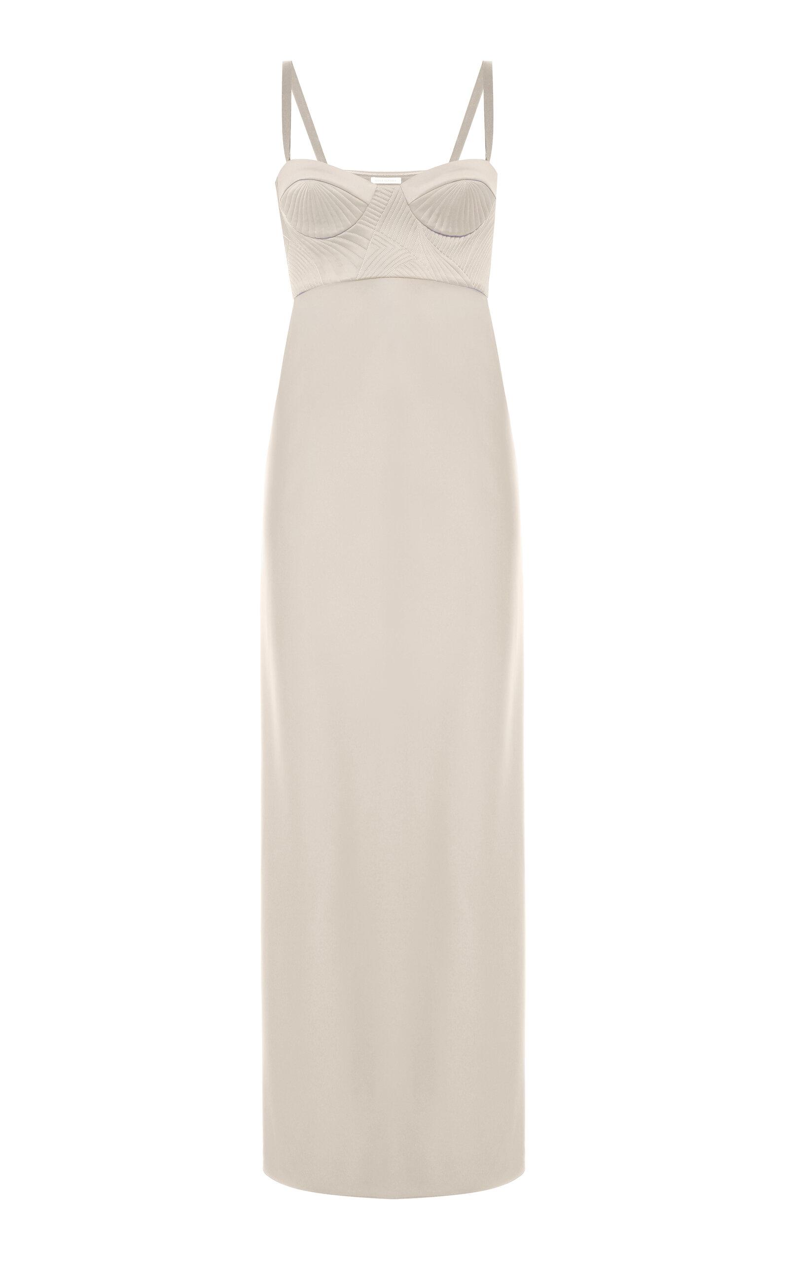 Anna October - Violette Bustier Satin Maxi Dress - Ivory - - Moda Operandi by ANNA OCTOBER Anna October - Violette Bustier Satin Maxi Dress - Ivory - - Moda Operandi by ANNA OCTOBER
