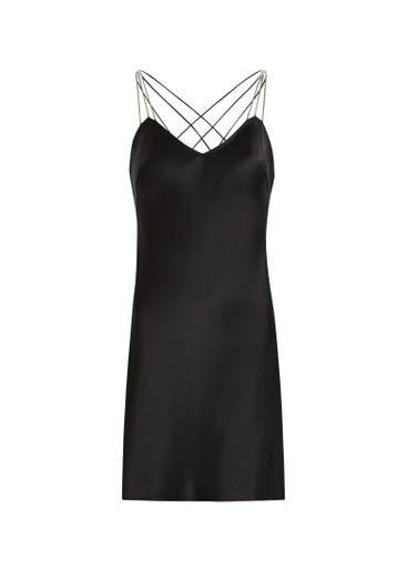 Ofelia embellished satin-crepe mini dress by ANNA OCTOBER