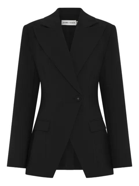 Merle single-breasted notched jacket by ANNA QUAN