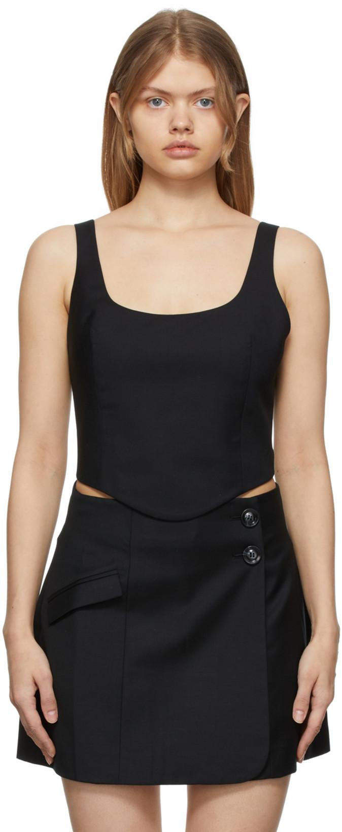 SSENSE Exclusive Black Maya Tank Top by ANNA QUAN