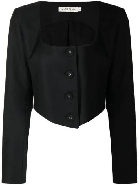 cropped button-down jacket by ANNA QUAN
