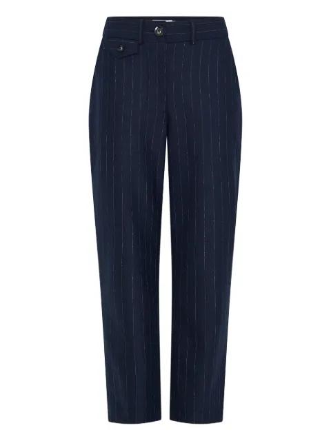 pinstripe tailored trousers by ANNA QUAN