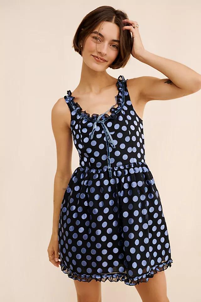 Anna Sui Ruffle Sleeveless Mini Dress by ANNA SUI