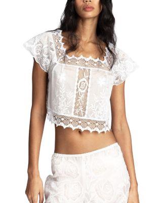 Cottage Rose Lace Top by ANNA SUI