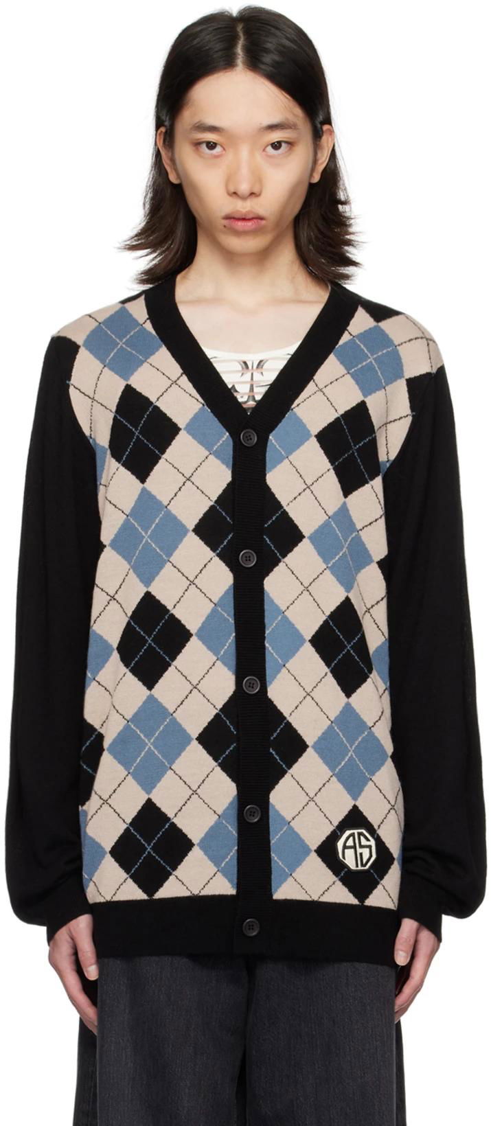 SSENSE Exclusive Blue Cardigan by ANNA SUI