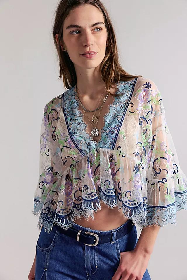 Anna Sui Lady Chatterley Lace V-Neck Blouse by ANNA SUI | FREE PEOPLE