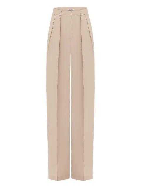 pintuck detailing trousers by ANNAFOXY