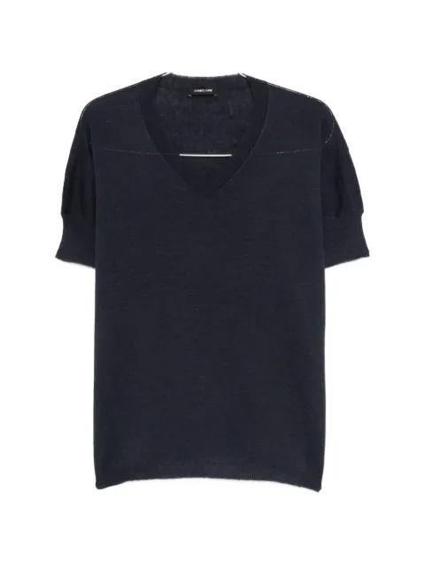 V-neck puff-sleeve knitwear by ANNE CLAIRE