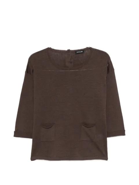 patch-pockets top by ANNE CLAIRE