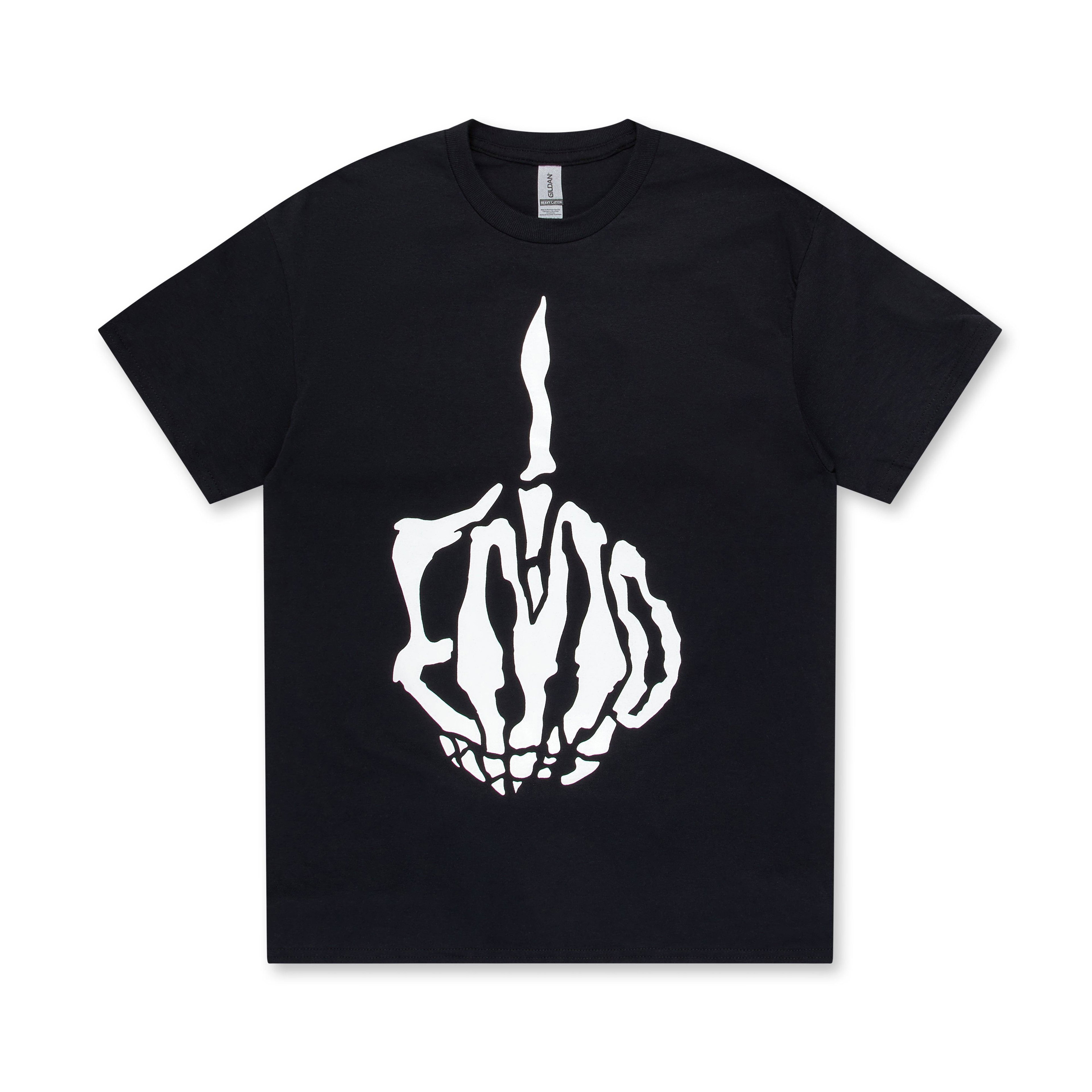 Anne Imhof - Middle Finger Tee - (Black) by ANNE IMHOF