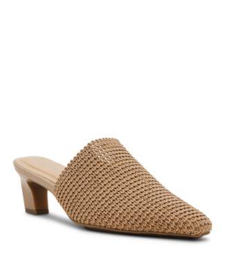 Women's Sianna Knit Block Heel Mules by ANNE KLEIN
