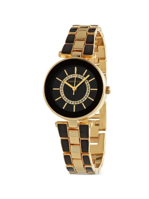 crystal enamel-inlay 28mm watch by ANNE KLEIN