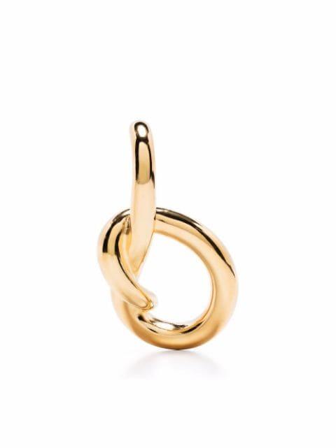 gold vermeil sterling silver Hybridge solo earring by ANNELISE MICHELSON