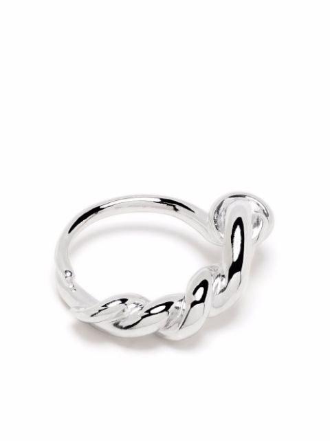 sterling silver Eden pinky ring by ANNELISE MICHELSON