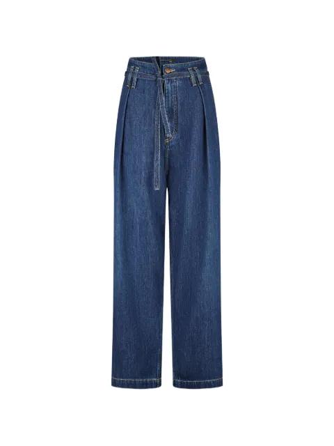 Enia belted pleated jeans by ANNETTE GORTZ