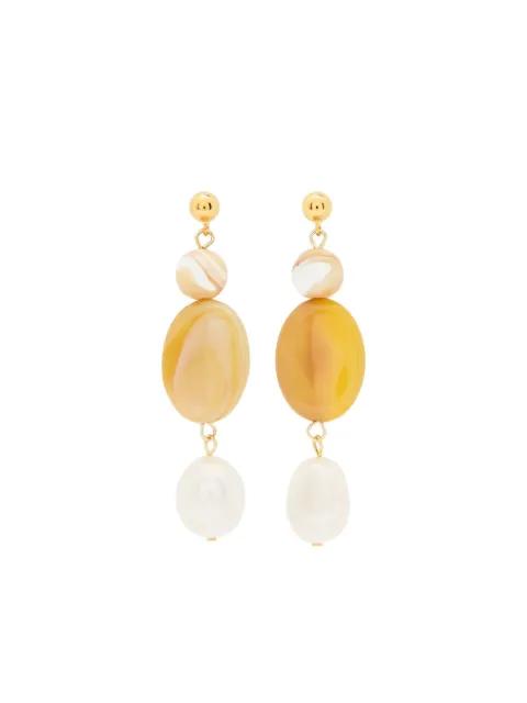pearl drop earrings by ANNI LU