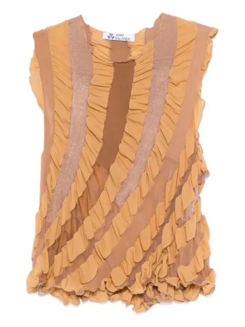 twisted ruffles top by ANNI SALONEN