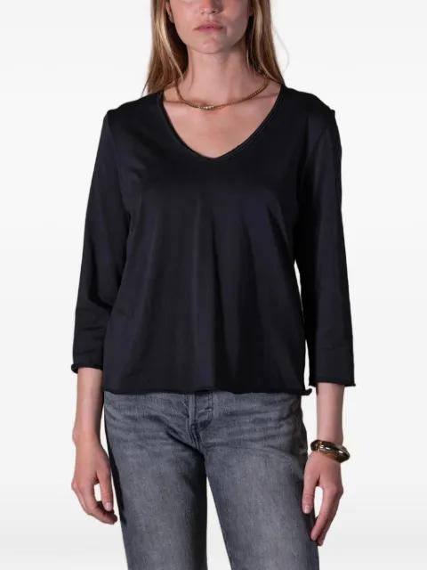 Lio V-neck three-quarter sleeve T-shirt by ANONYM APPAREL