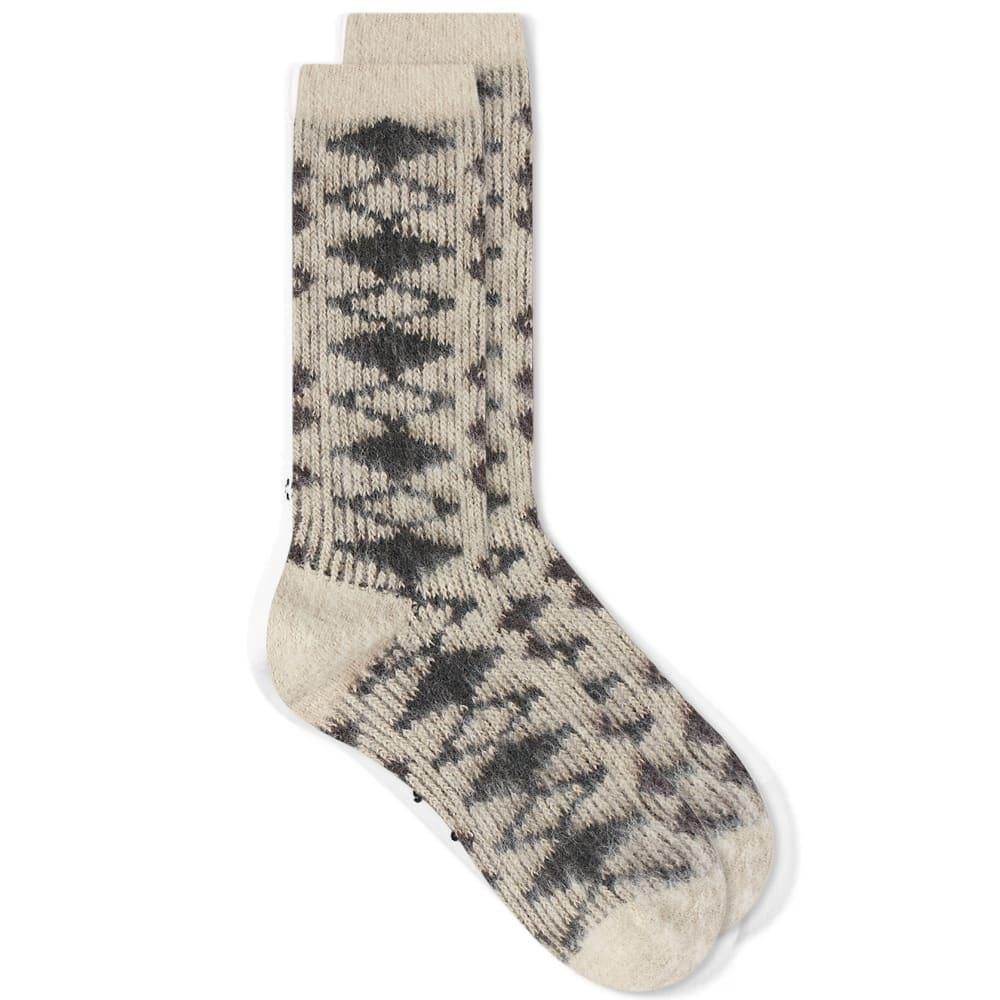 Anonymous Ism Napping Diamond Jacquard Crew Sock by ANONYMOUS ISM