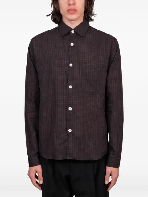 checked chest-pocket shirt by ANOTHER ASPECT