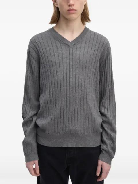 ribbed V-neck sweater by ANOTHER ASPECT