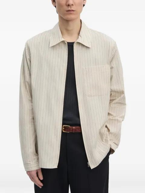 striped zip-up shirt by ANOTHER ASPECT