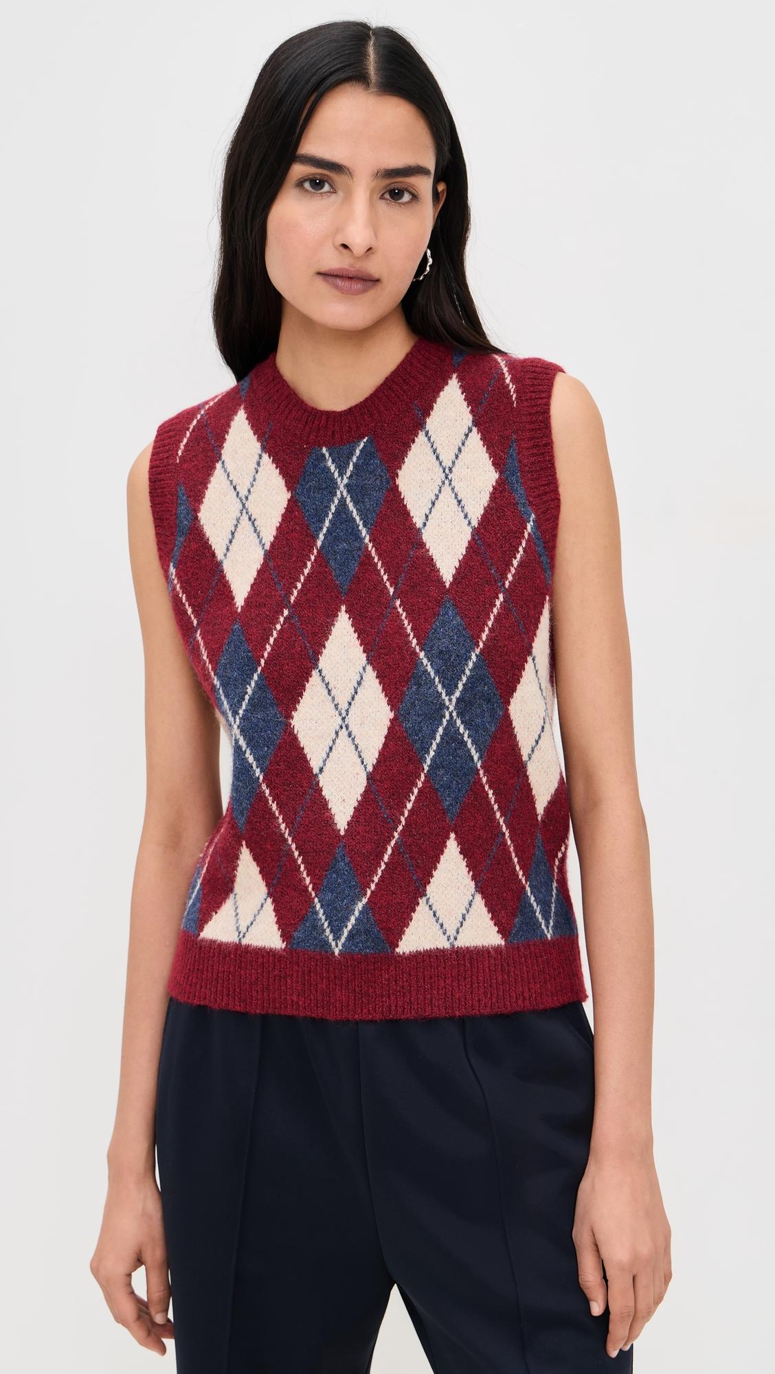 Argyle Knit Tank Sweater Vest by ANOTHER GIRL
