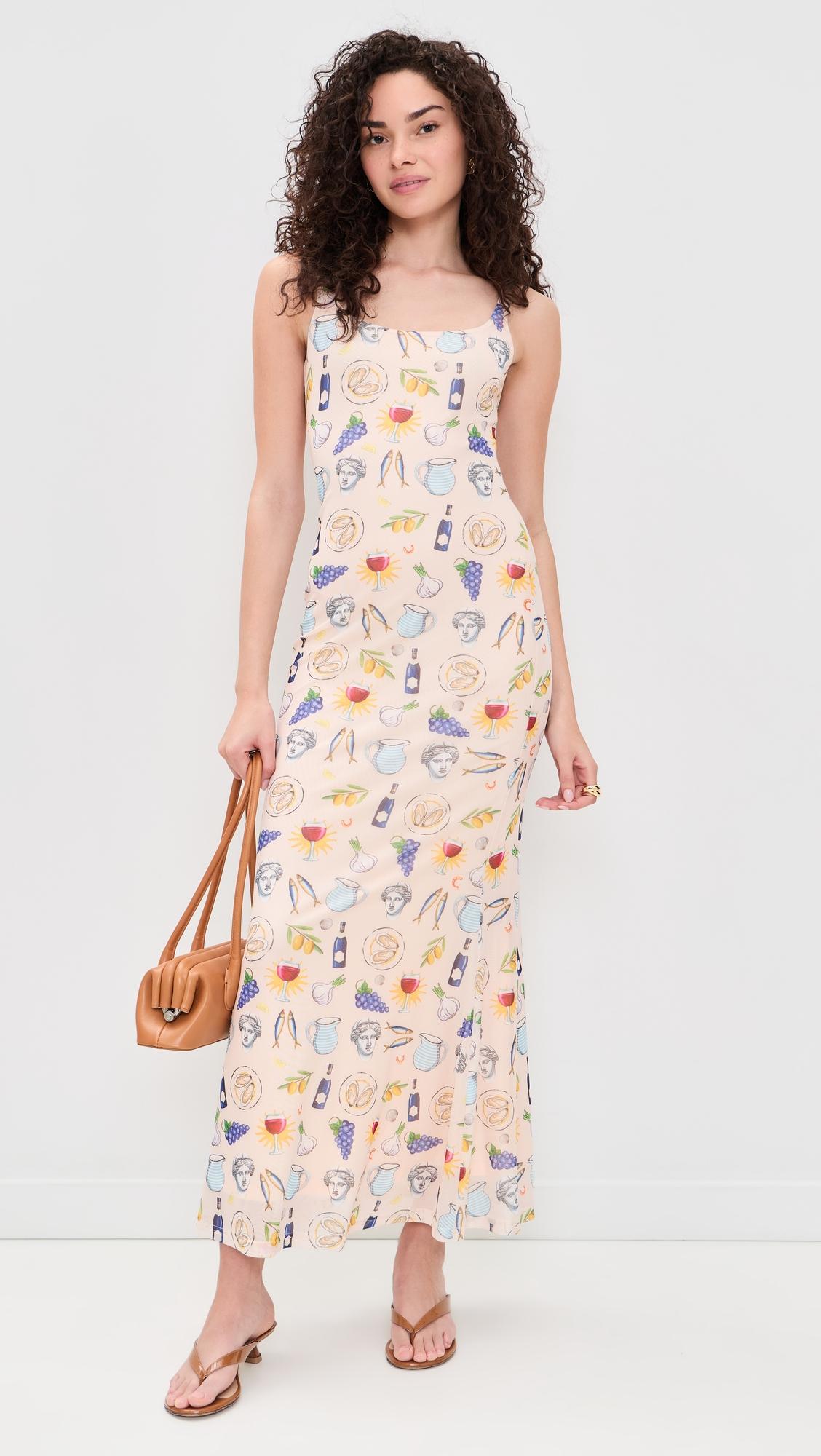 Eurosummer Print Mesh Maxi Dress by ANOTHER GIRL