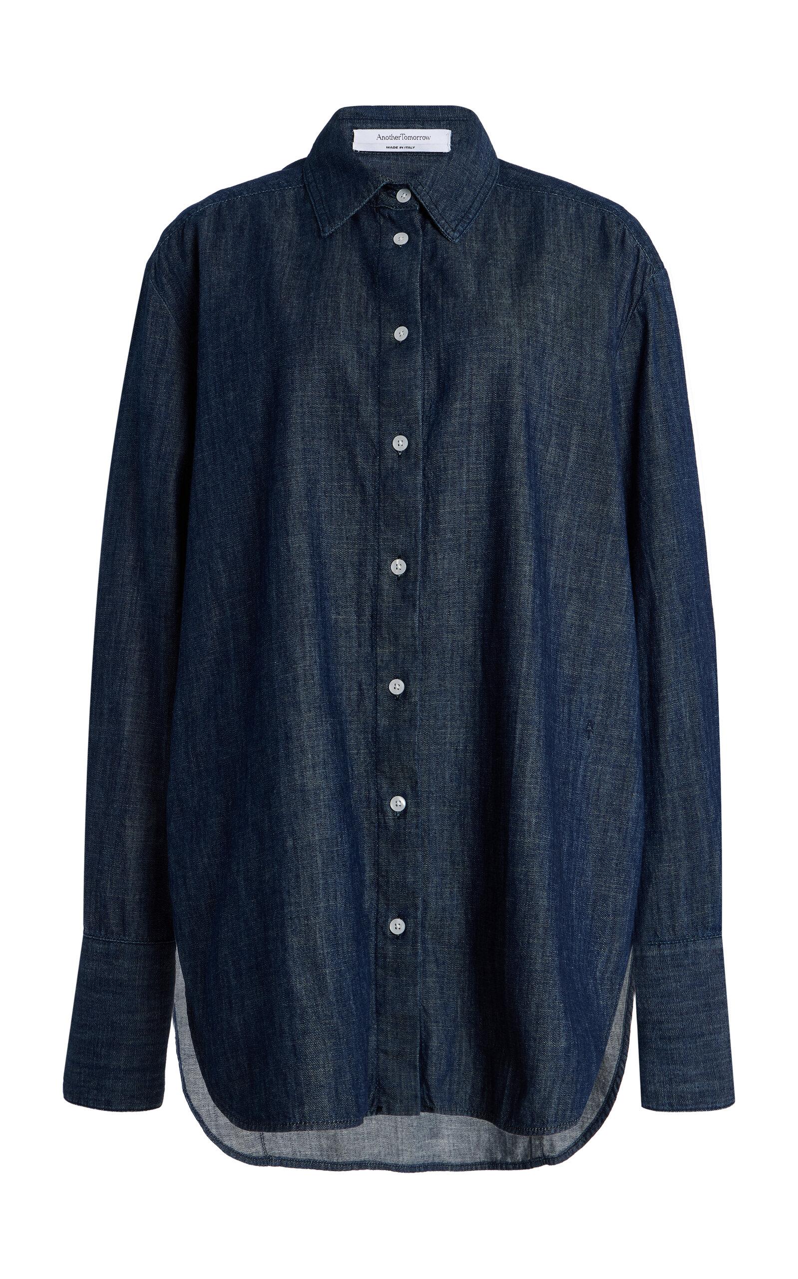 Another Tomorrow Exclusive Cotto Chambray Shirt - Moda Operandi by ANOTHER TOMORROW