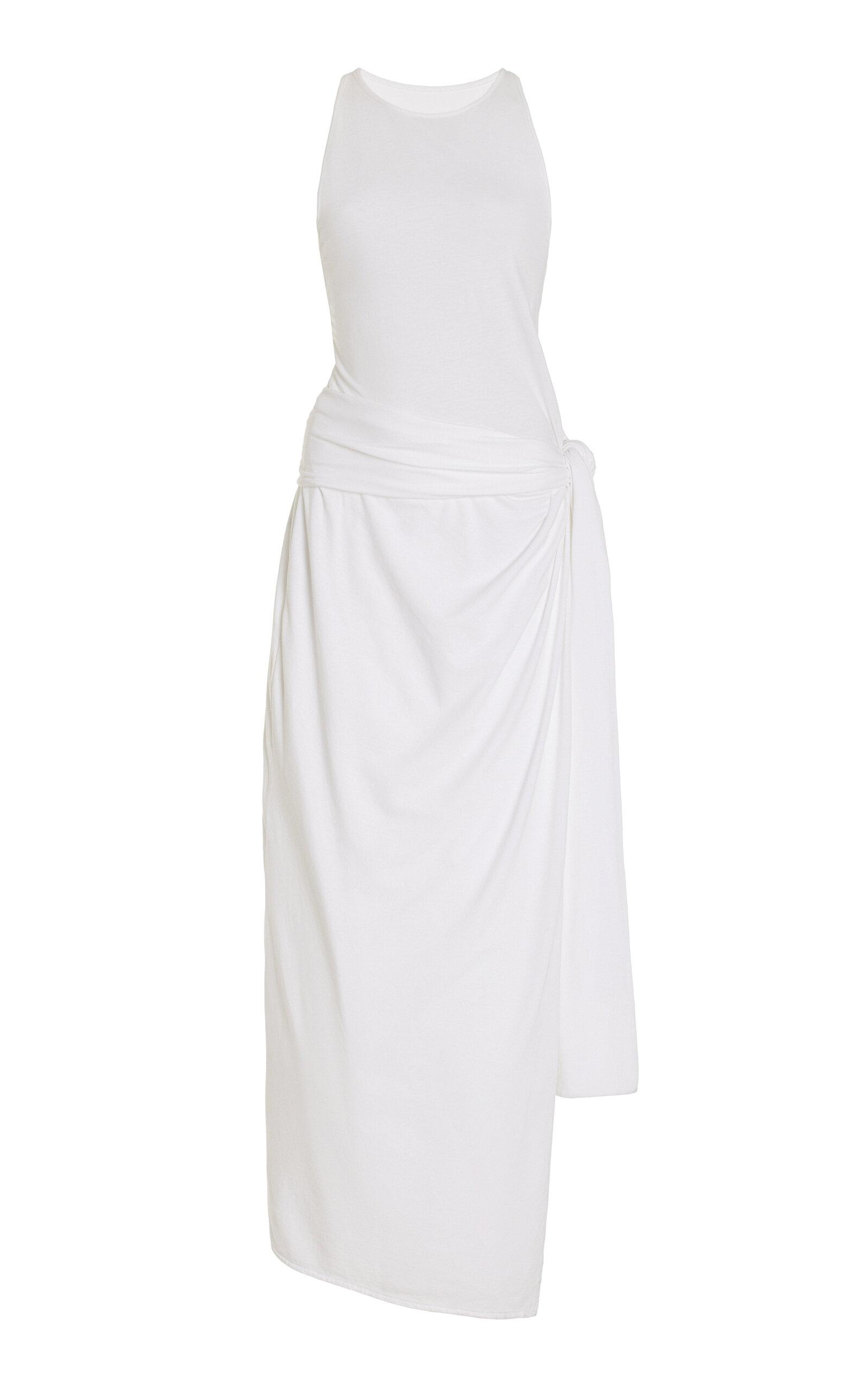 Another Tomorrow Exclusive Cotton-Blend Maxi Wrap Dress - Moda Operandi by ANOTHER TOMORROW