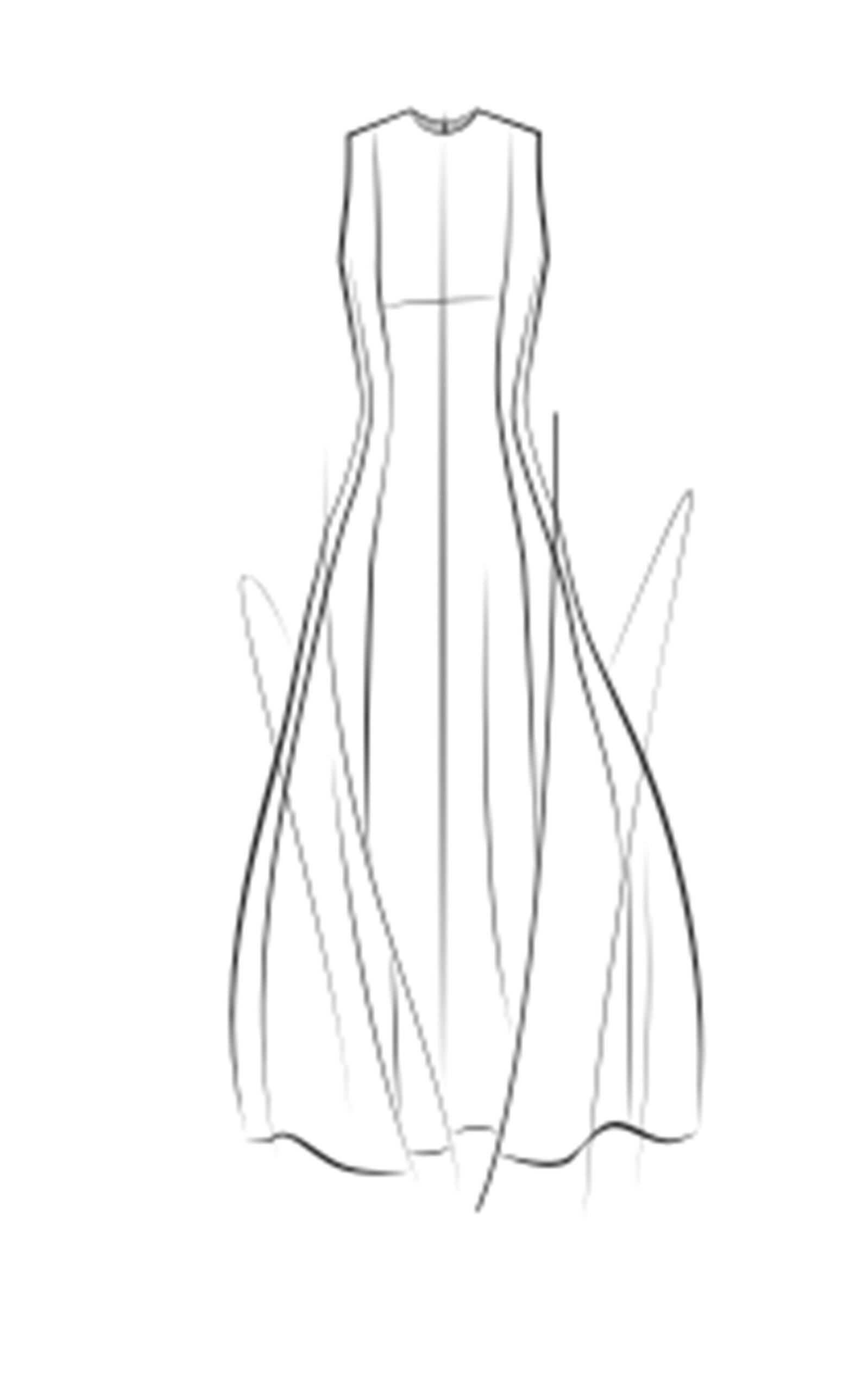 Another Tomorrow Exclusive Flared Crepe Maxi Dress - Moda Operandi by ANOTHER TOMORROW