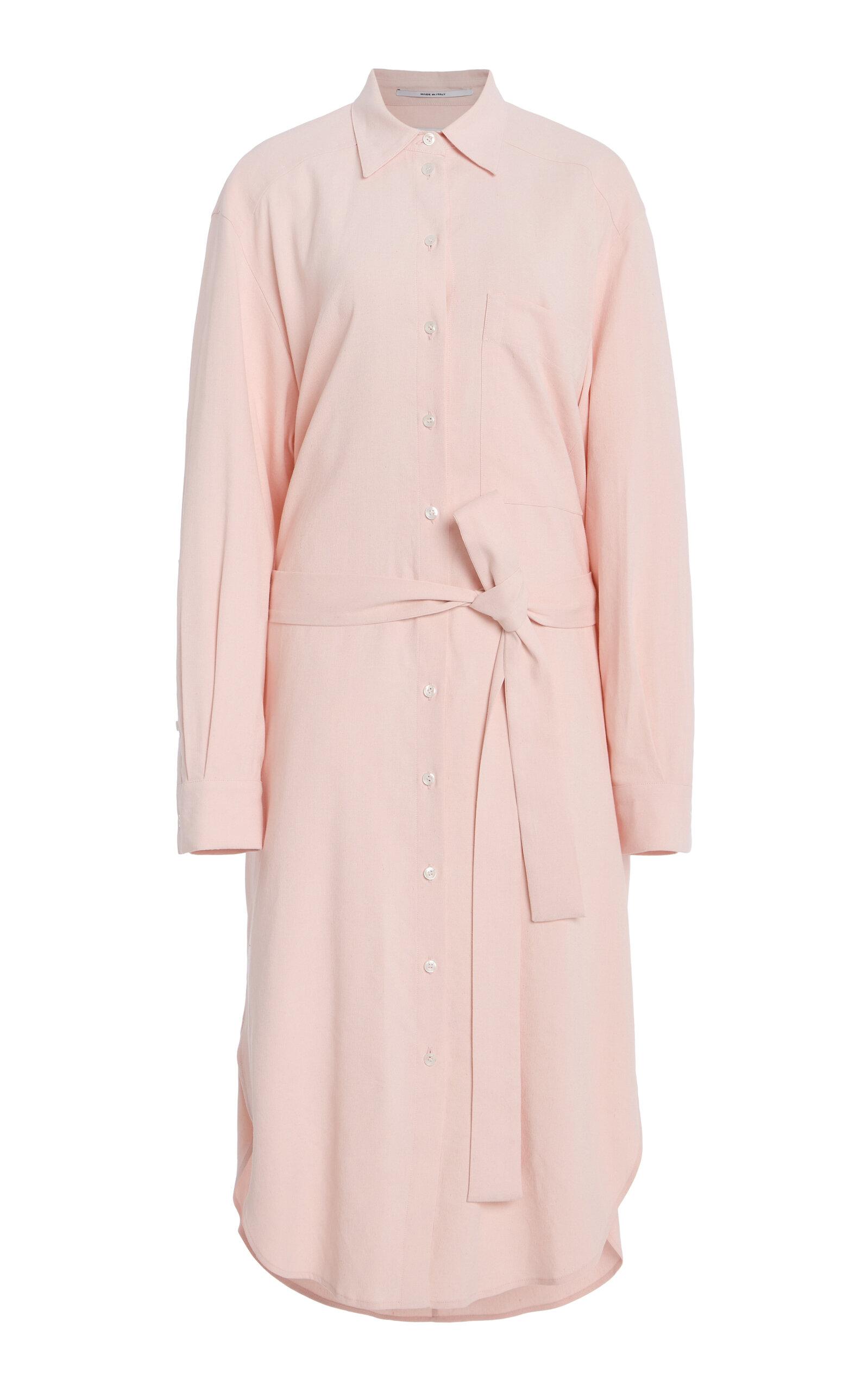 Another Tomorrow Exclusive Pleat-Back Shirt Dress -oda Operandi by ANOTHER TOMORROW