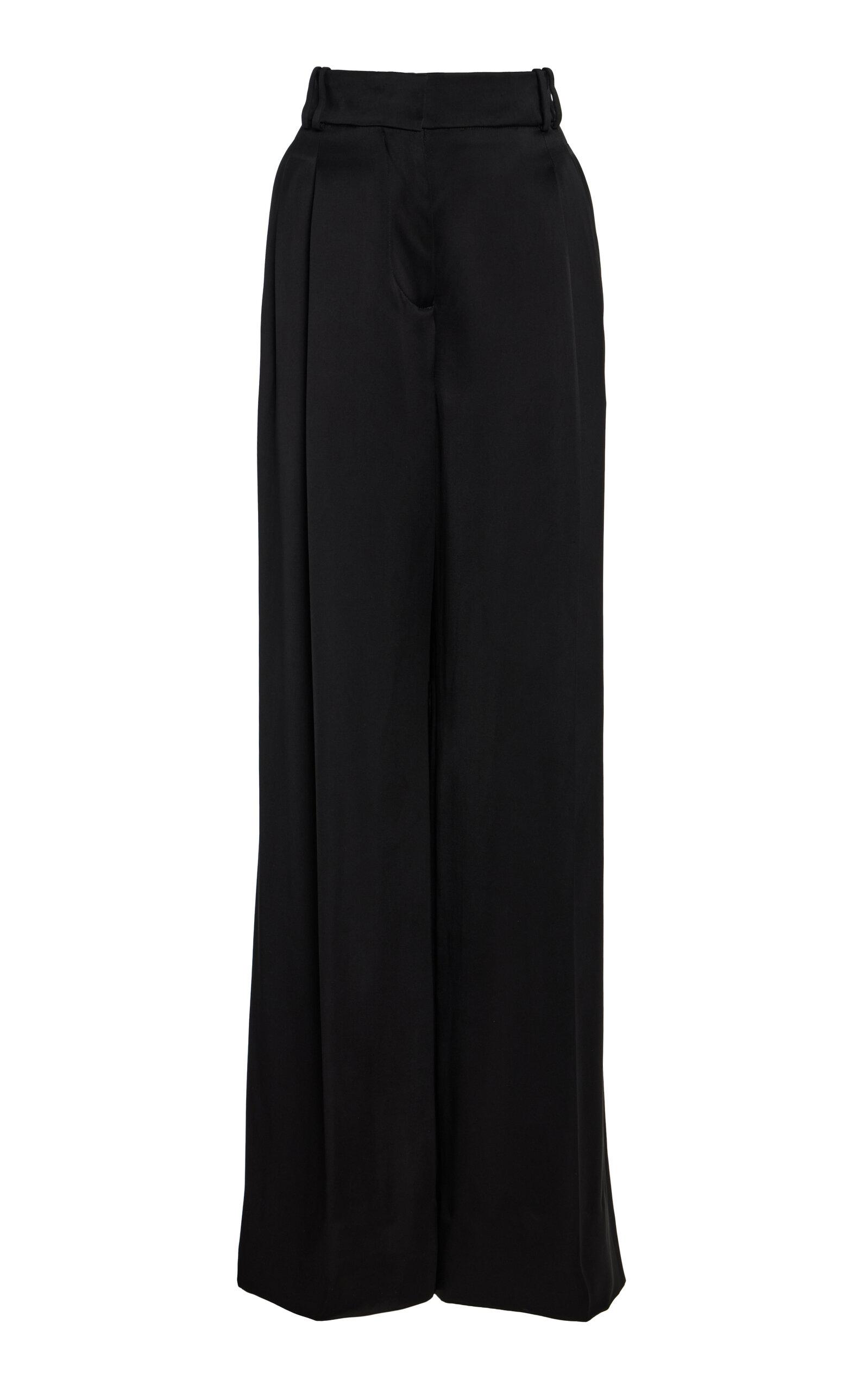 Another Tomorrow Exclusive Pleated Satin Wide-Leg Pants - Moda Operandi by ANOTHER TOMORROW