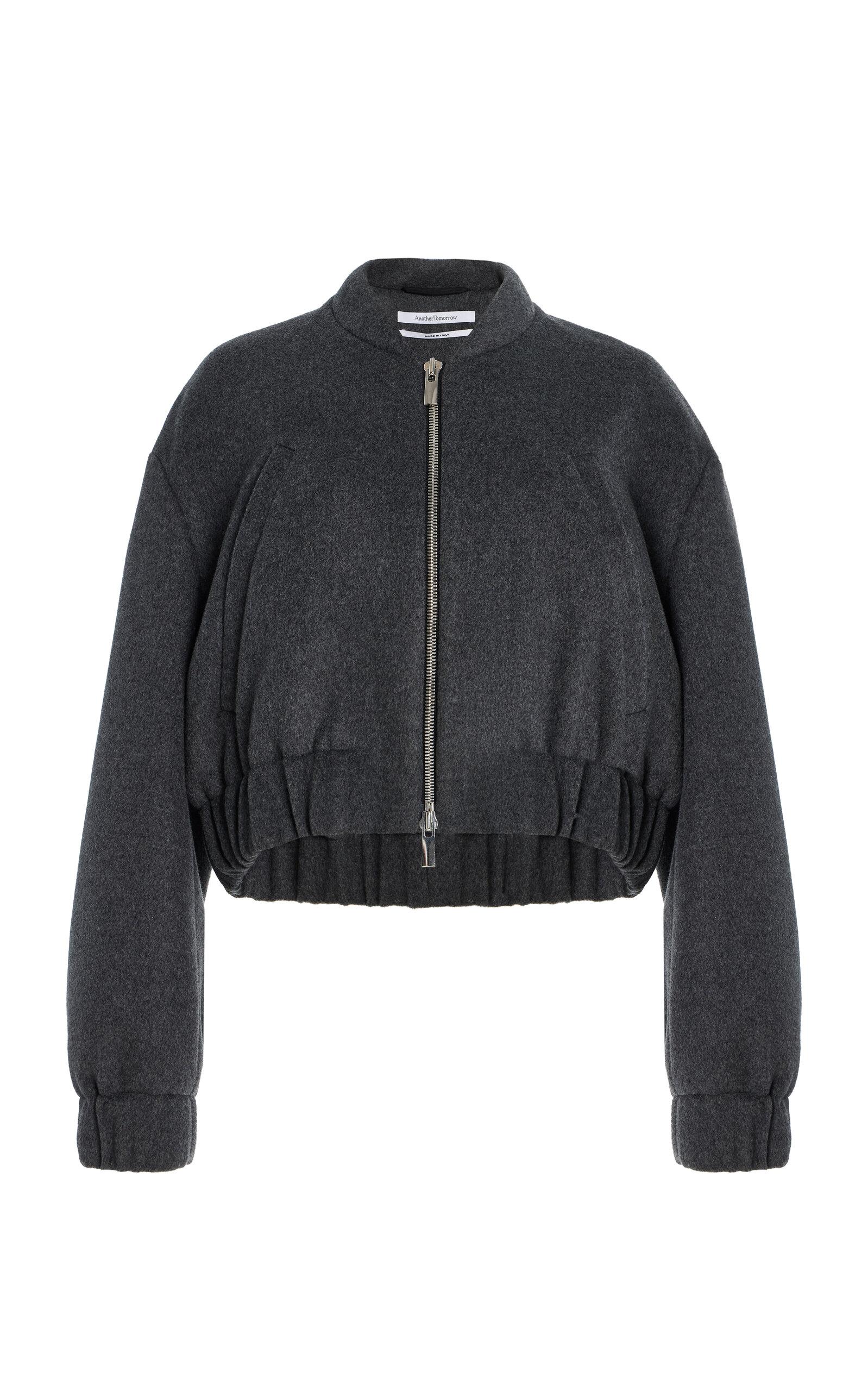Another Tomorrow Wool Bomber Jacket -oda Operandi by ANOTHER TOMORROW