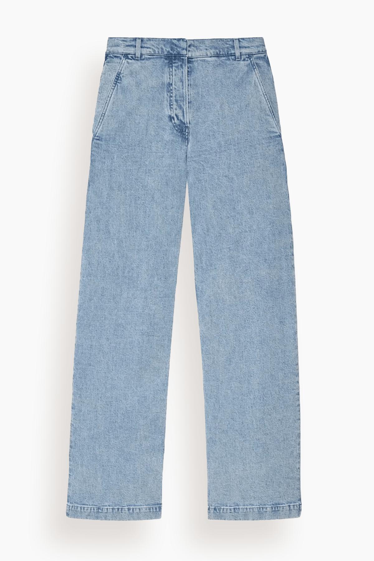 Carpenter Denim Pant in Light Blue Wash by ANOTHER TOMORROW