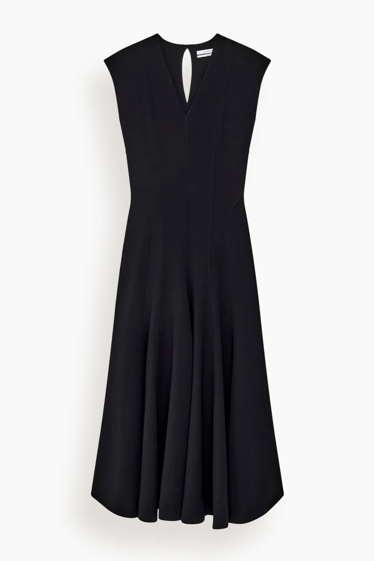 Double Face Cutout Dress in Black by ANOTHER TOMORROW