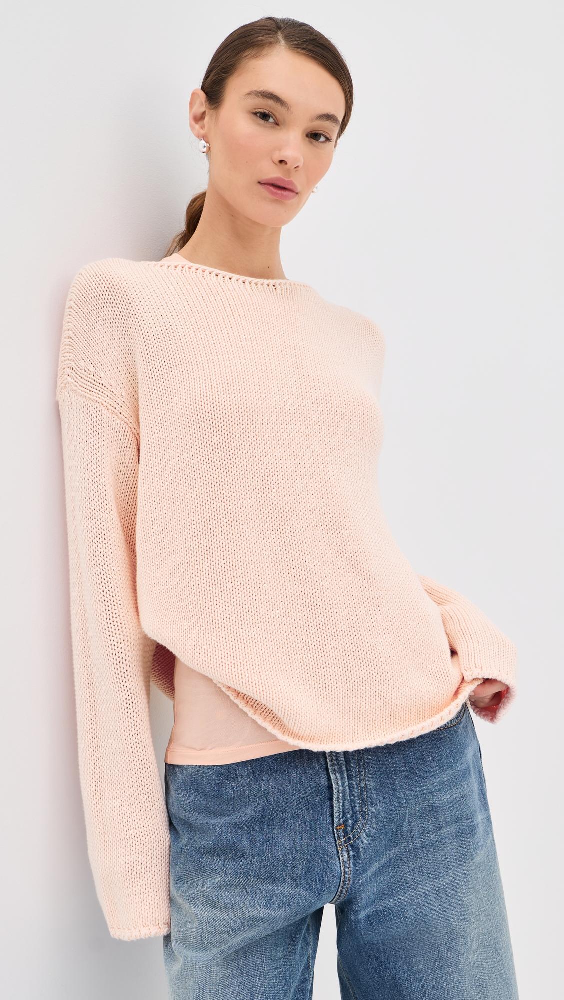 Draped Knit Sweater by ANOTHER TOMORROW