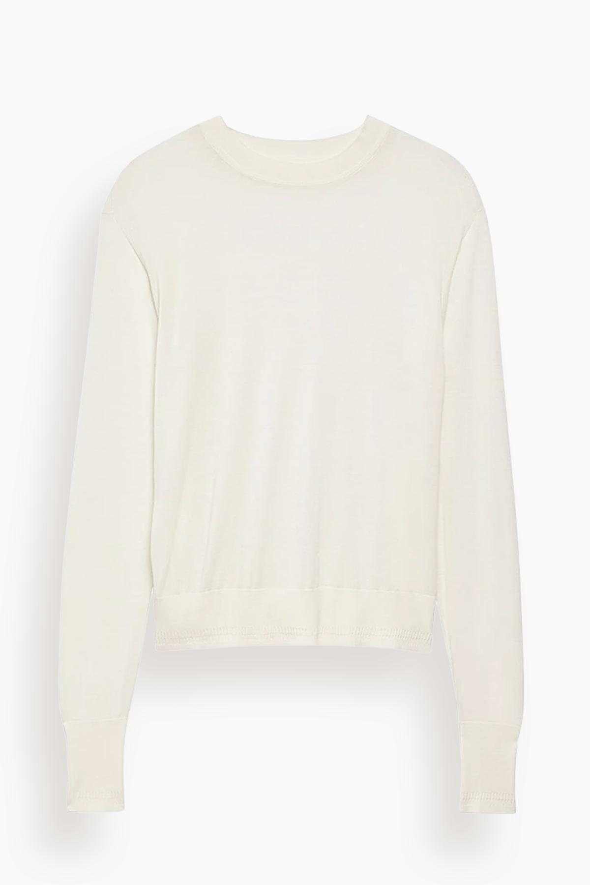 Featherweight Crew in Off White by ANOTHER TOMORROW