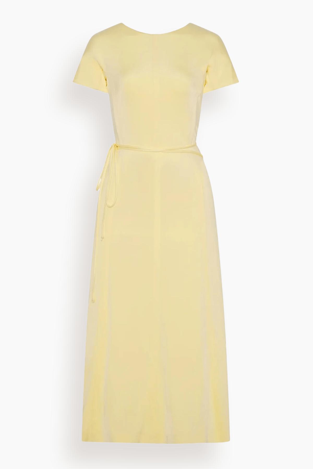 Fluid Wrap Dress in Honeysuckle by ANOTHER TOMORROW