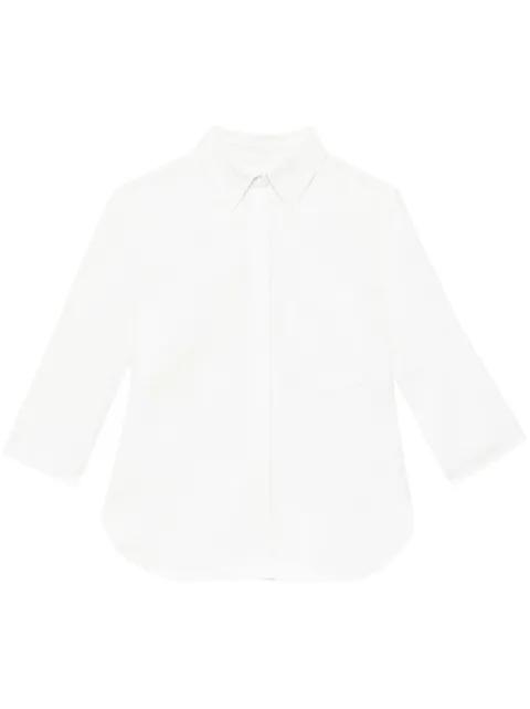 French-cuff linen blouse by ANOTHER TOMORROW