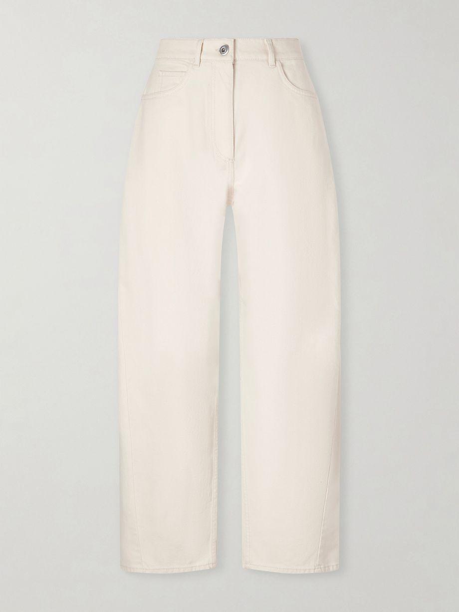 High-rise organic barrel-leg jeans by ANOTHER TOMORROW