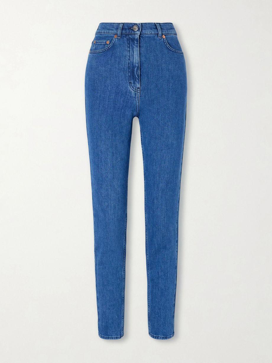 High-rise slim-leg organic jeans by ANOTHER TOMORROW