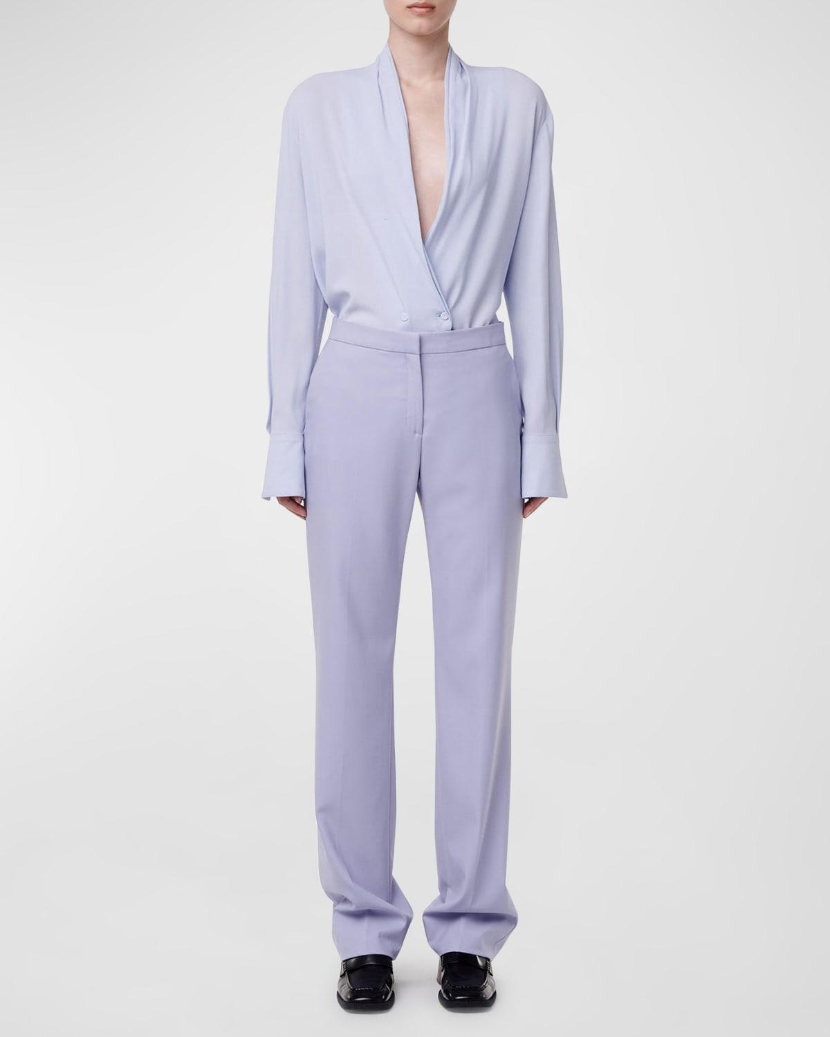 Merino Wool Classic Trousers by ANOTHER TOMORROW