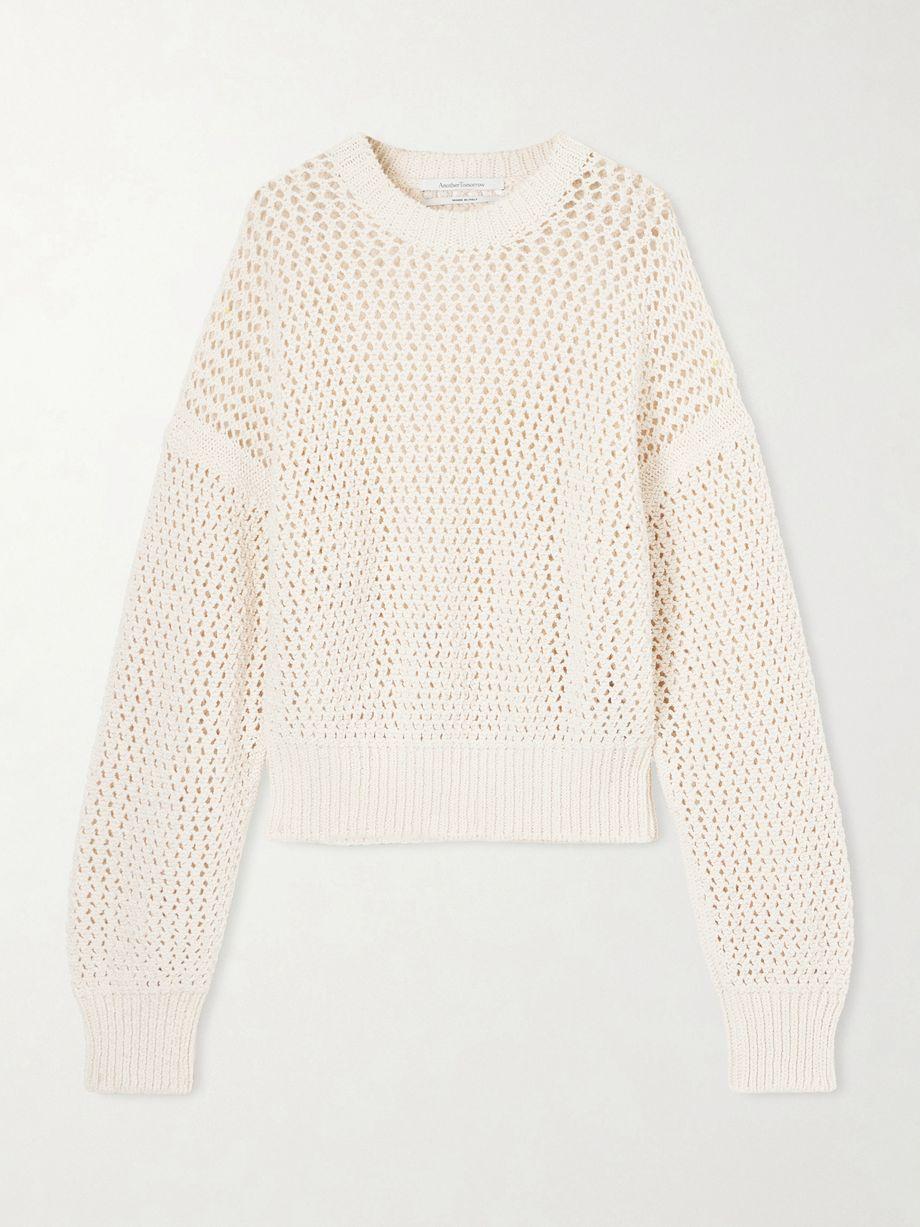 Open-knit cotton sweater by ANOTHER TOMORROW