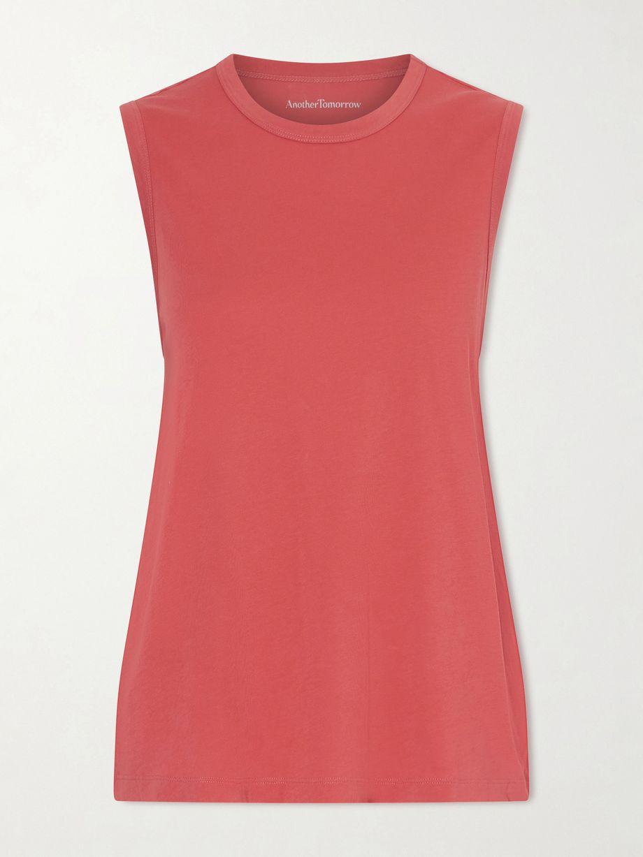 Organic cotton-jersey tank by ANOTHER TOMORROW