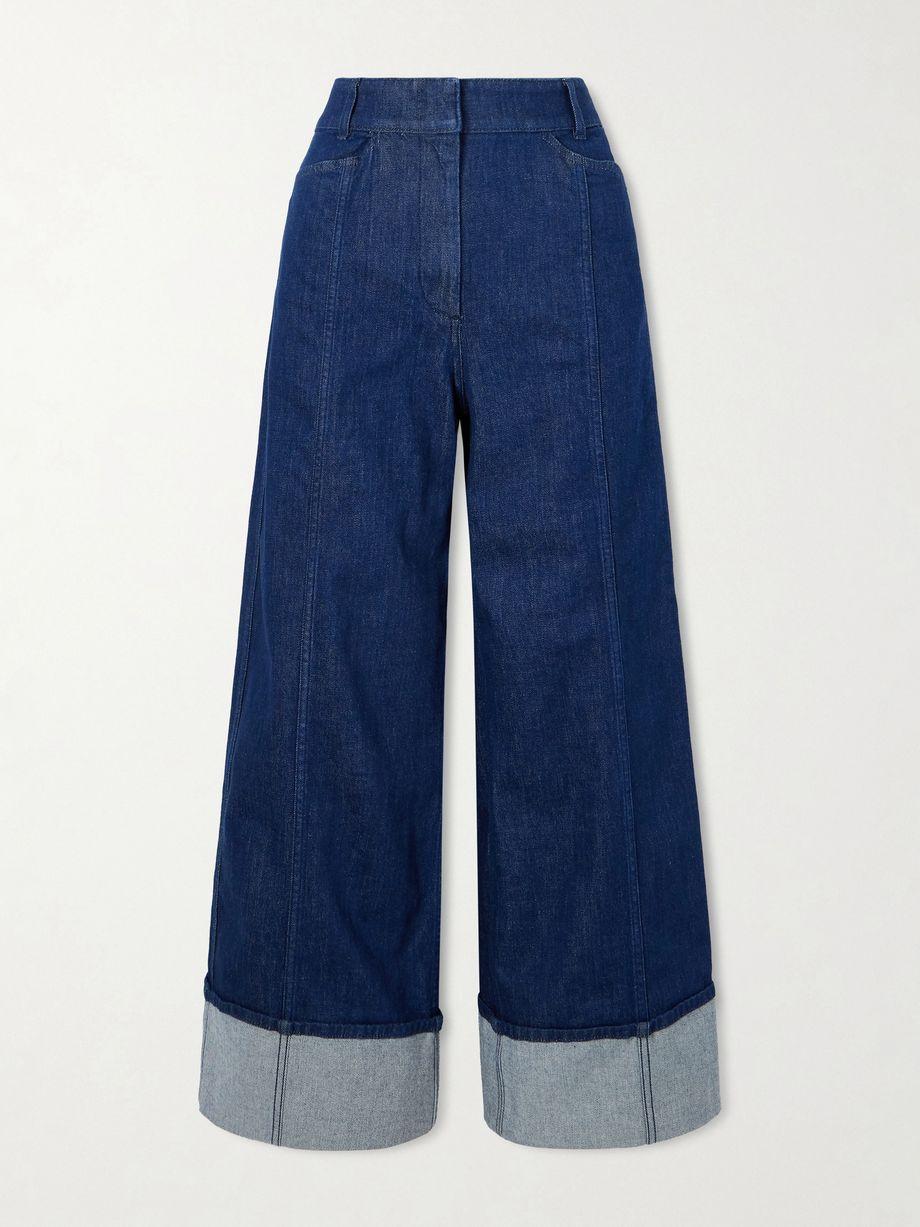 Organic high-rise wide-leg jeans by ANOTHER TOMORROW