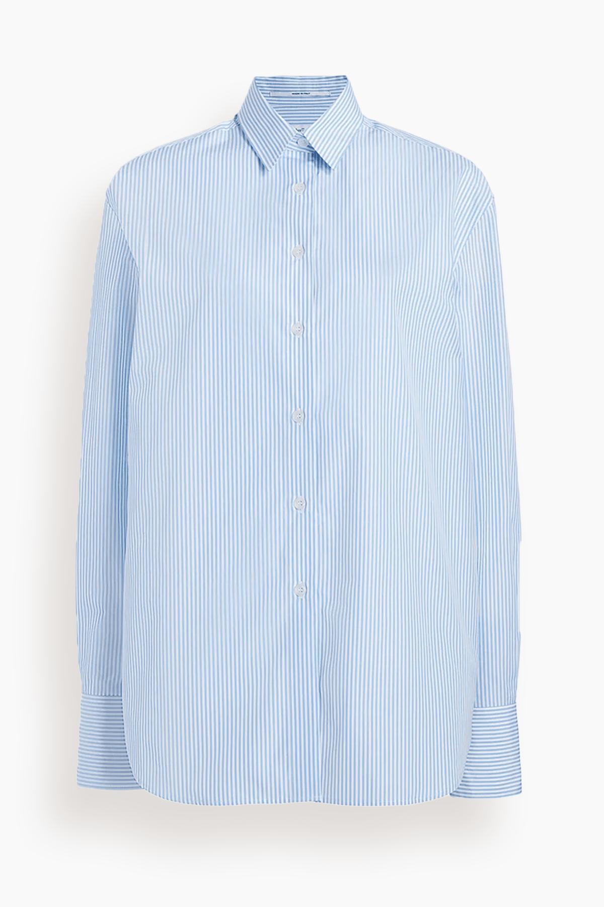 Oversized Mens Shirt in Blue Stripe by ANOTHER TOMORROW