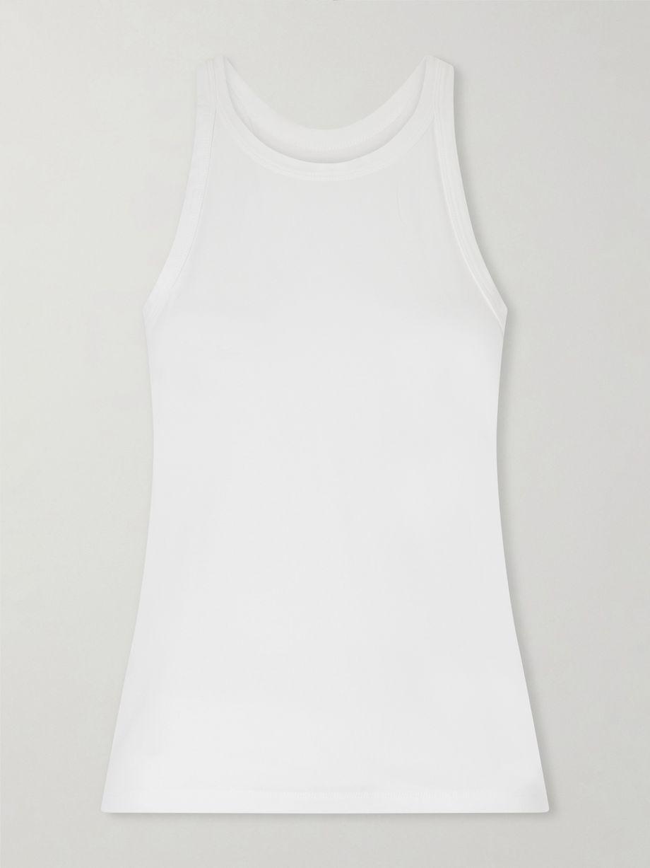 Racerback lyocell and cotton-blend tank by ANOTHER TOMORROW