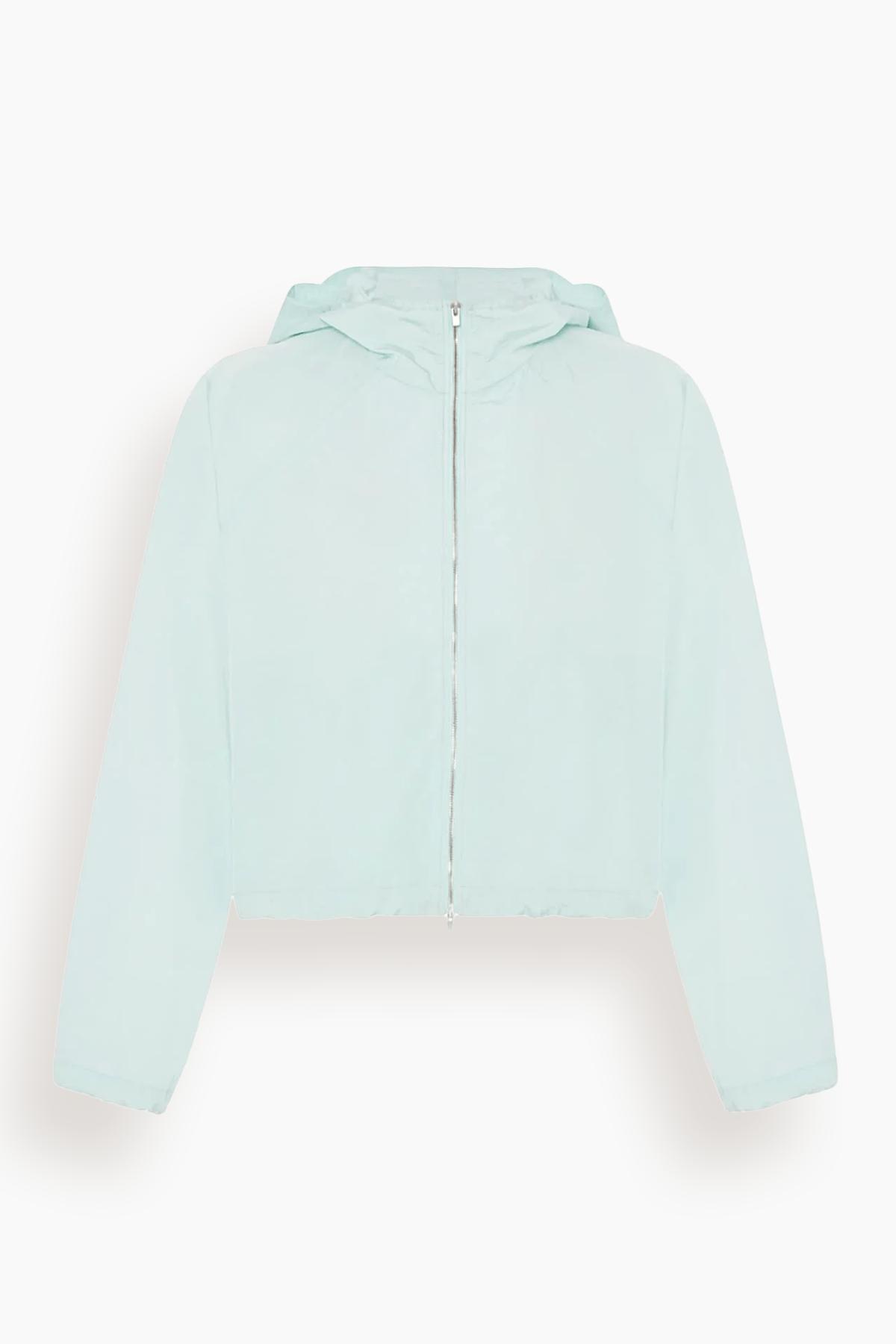 Recycled Nylon Short Blouson in Aquamarine by ANOTHER TOMORROW